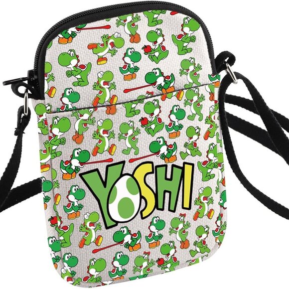 Compact Green Dinosaur Egg Crossbody Bag for Gamers - Stylish & Practical - Picture 1 of 8